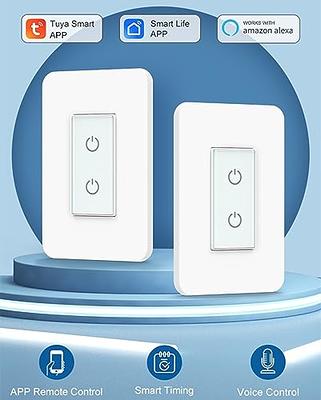 Treatlife Smart Light Switch,Neutral Wire Needed, 1 Pack SS02S-1P