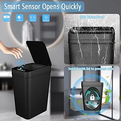 12L Smart Sensor Garbage Bin Bathroom Toilet Trash Can Automatic