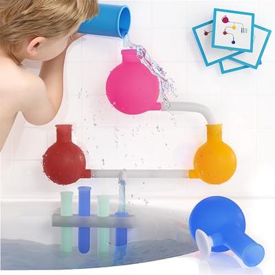 Bath Toys Pool Toys for Toddlers 1-3, 8 PCS Spraying Discoloration