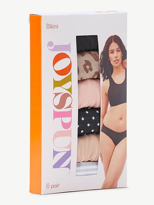 Joyspun Women's Seamless Bikini Panties, 6-Pack, Sizes XS to 3XL - Yahoo  Shopping