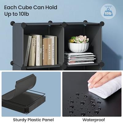 Greenstell Plastic Stackable Cube Storage Organizer 12 Portable Closet