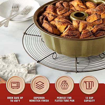 CHEFMADE 9-Inch Round Cake Pan, Non-Stick Deep Dish Bakeware for Oven Baking (Champagne Gold)