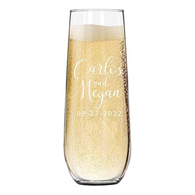 Personalized 6oz Champagne Tumbler Bridesmaid Bachelor Party