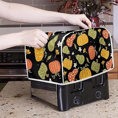 Toaster Cover,Toaster Cover 2 Slice,Kitchen Small Appliance Covers,Bread  Maker Microwave Oven Cover,Toaster Cover Fits for Most Standard 2 Slice