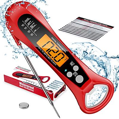 Thermopro Tp19w Waterproof Digital Meat Thermometer, Food Candy Cooking  Grill Kitchen Thermometer With Magnet And Led Display For Oil Deep Fry  Smoker Bbq Thermometer : Target