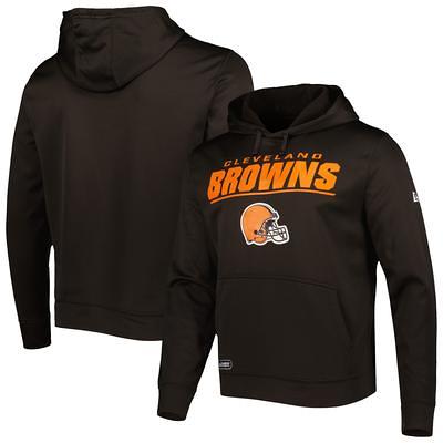 New Era Brown Cleveland Browns Long Sleeve Hoodie T-Shirt