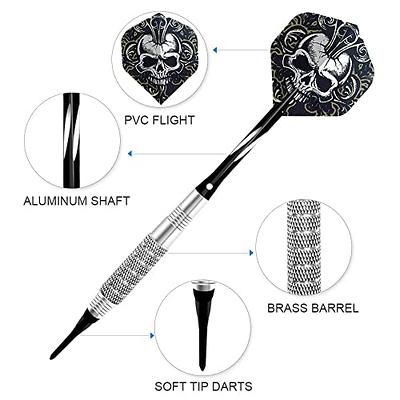 3PCS/SET 24g(Complete Dart,Not The Dart Barrel) Premium Steel Tip Darts Set  - Professional Darts, Metal Tip Darts Aluminum Shafts For Dart Lover Player