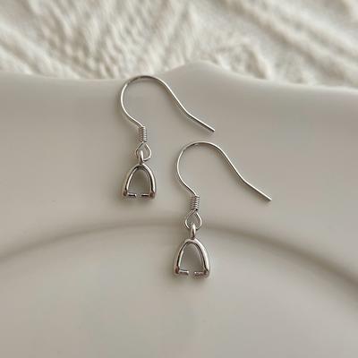 JewelrySupply Sterling Silver Earring Wires (1 Pair of Sterling Silver  Earrings)