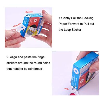 FastUU Hole Punch Reinforcers Stickers, Small Volume are Against Posting  DIY Production Paper Hole Reinforcements for Home(Transparent) - Yahoo  Shopping