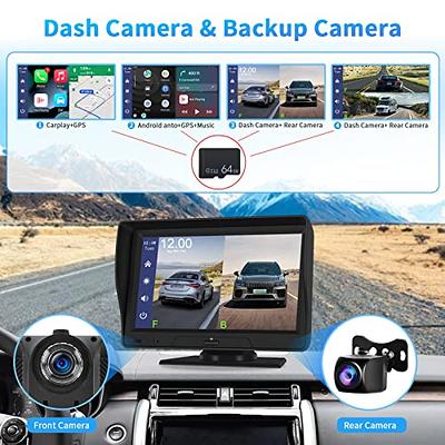 Podofo Double Din Car Stereo with Apple Carplay Android Auto, 7 Inch HD  Touch Screen Bluetooth Car Radio Receiver with Backup Camera, Voice  Control