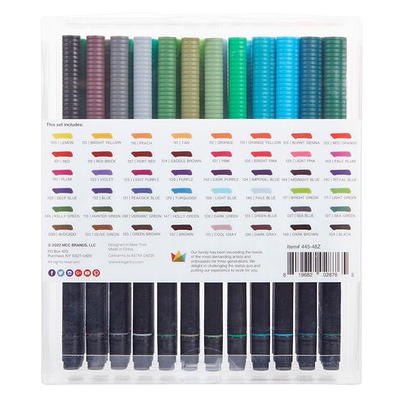 Kingart Permanent Fine Tip Markers, Set of 24 Vivid Colors