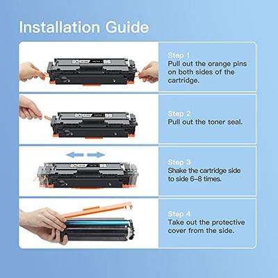 GPC Image Compatible Toner Cartridge replacement for HP 410A CF410A CF411A  CF412A CF413A to use with Color LaserJet Pro MFP M477fdw M477fdn M477fnw