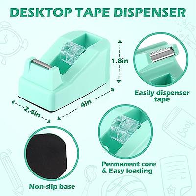 10 Pack Desktop Tape Dispenser Tape Roll Dispenser Non Skid Base Tape  Dispensers Desk Tape Dispenser for Office Home School (Tape Not Included)  (White) - Yahoo Shopping