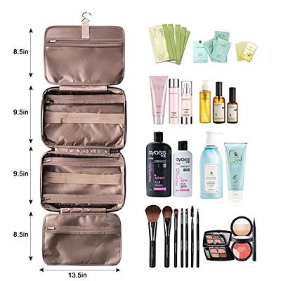 CLUCI Toiletry Bag Hanging Travel Organizer with Transparent Cosmetic