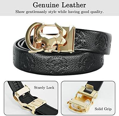 Men's Belt  Cowhide Belt & Black Bull Ratchet Belt - Coipdfty