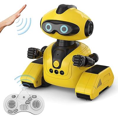 RC Robot Toys for Kids, Programmable Smart Remote Control Robot Toy  Intellectual Control Robot Rechargeable, Walking Dancing Robot Gesture  Sensing Robot Birthday Gift for Boys Girls （Pink） 