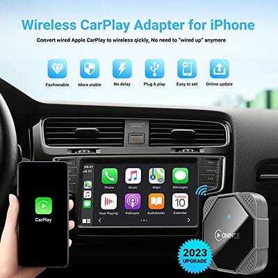  Wireless Apple CarPlay Adapter, Apple CarPlay Wireless  Adapter For OEM Wired CarPlay Cars, Fastest And Most Stylish Dongle,  Convert OEM Wired To Wireless CarPlay, Plug & Play