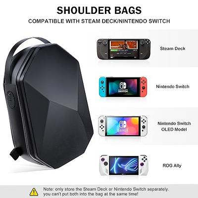 Game Console EVA Bag Carrying Case for ASUS Rog Ally / STEAM DECK/NS SWITCH  OLED/NS SWITCH Storage Bag with Mesh Pocket