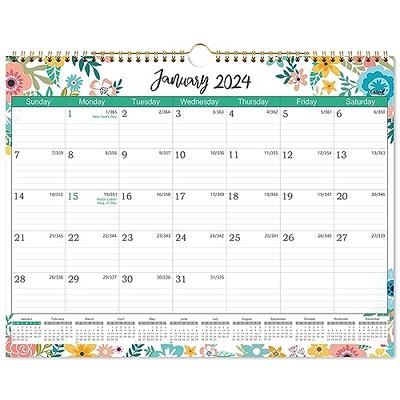 2024 Calendar - Wall Calendar 2024 from January 2024 to December 2024, 12  Months Calendars with Thick Paper, 11 x 14.5, Gold Leaf