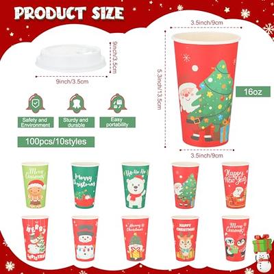 Fit Meal Prep 100 Pack 8 oz Christmas Disposable Coffee Cups, Durable  Thickened Christmas Paper Cups for Hot Beverage Chocolate Tea Cocoa, Xmas  Party Cups for Kids, Adult, Party, Holiday - Yahoo Shopping