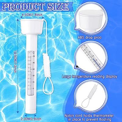 Kingsource Large Floating Pool Thermometer, Water Temperature Thermometers  with String for Outdoor & Indoor Swimming Pools, Spas, Hot Tubs,Fish Ponds