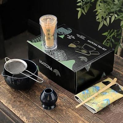 CLASGLAZ Matcha Set, Matcha Kit, Matcha Whisk Set Matcha Whisk and Bowl  Matcha Accessories for Matcha Tea Ceremony (Dark Blue with Spout) - Yahoo  Shopping