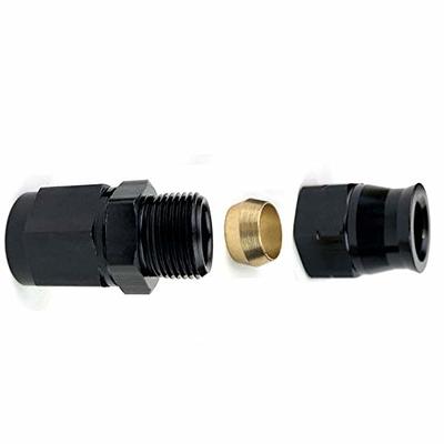 6AN Female to 3/8 Tubing Adapter Fuel Hardline Tube Fitting, 6 AN