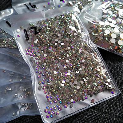 Briskbloom 3000PCS 2mm Resin Flatback Rhinestone, Hot Pink/Rose AB