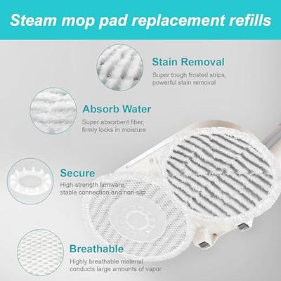  AIR U+ 8 Pack Replacement Steam Mop Pads for Shark S7000AMZ  S7001 S7201 S7020 Steam Mop, Steam & Scrub All-in-One Scrubbing and  Sanitizing, Dirt Grip Scrub Washable Pads