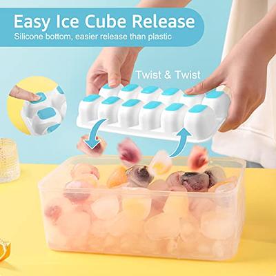 2 Pack ice cube tray with silicone Lid,ice trays for freezer,Silicone ice  cube trays for freezer,Ice cube trays with lids,Covered ice cube trays for  freezer,Ice trays - Yahoo Shopping