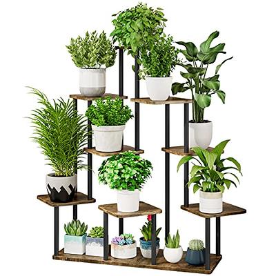 Simple Trending 3 Tier Metal Plant Stand Outdoor Indoor Waterproof,  Stackable Heavy Duty Tall Plant Shelf Flower Pot Holder for Garden, Display  Rack