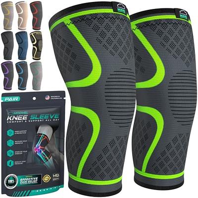 IFWIND 2 Pack Knee Compression Sleeves,Knee Braces for Knee Pain,Knee  Sleeves for Men & Women,Knee Support for Basketball,Running,Hiking,Meniscus  Tear,Arthritis,Joint Pain Relief X-Large Black