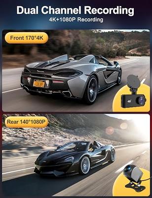 Dash Cam Front and Rear Camera, Otovoda 3Inch Screen WiFi Dash cam,  2.5K+1080P Dash Camera for Cars, Dashboard Camera with Free 64GB SD Card,  Type-C