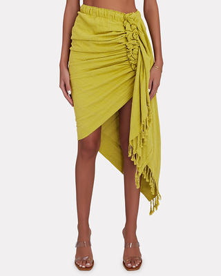 Belle Ile High Waist Ultra Mini Skirt in Yellow | Oh Polly