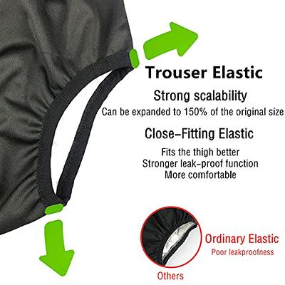 Adult Diaper Cover for Incontinence, Cloth Active Latex Leak Proof Pants,  Noiseless Reusable Washable Pull Up Plastic Pants (Black, 2XL) - Yahoo  Shopping