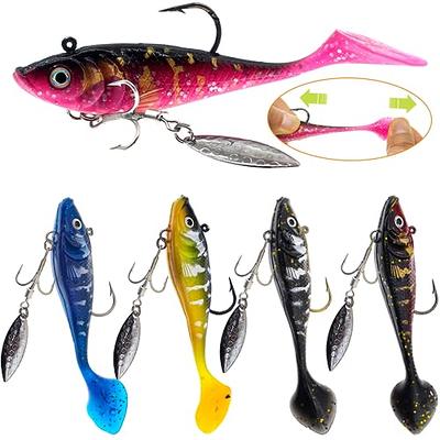  PLUSINNO Fishing Lures for Bass 16pcs Spinner Lures