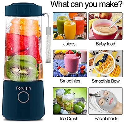 Mini Portable Blender,Smoothies Personal Blender Mini Shakes Juicer Cup Usb  Rechargeable, Green 