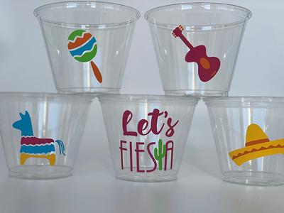 Fiesta Cups, Fiesta Party Cups, Lets Fiesta, Personalized Cups