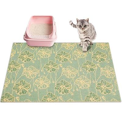 waretary cat litter mat 36x 30, kitty pretty litter box trapping mat