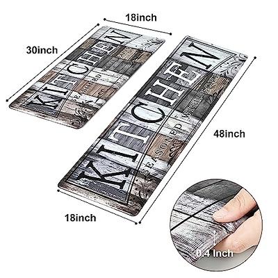 Mattitude Kitchen Mat [2 PCS] Cushioned Anti-Fatigue Non-Skid Waterproof  Rugs Ergonomic Comfort Standing Mat for Kitchen, Floor, Office, Sink,  Laundry, Black and Gray - Yahoo Shopping