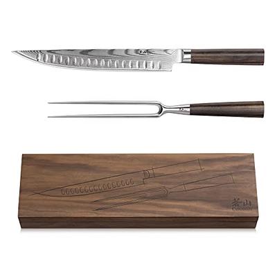 TN1 Series 8-Piece Straight Edge Steak Knife Set w/ Walnut Box