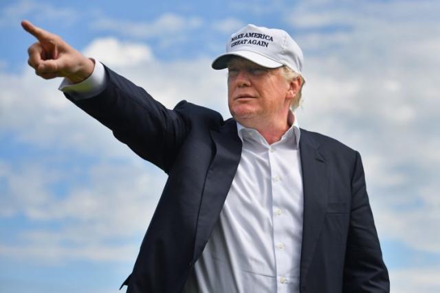 Donald Trump at Trump International Golf Links on Saturday in Aberdeen, Scotland. (Photo: Jeff J Mitchell/Getty Images)