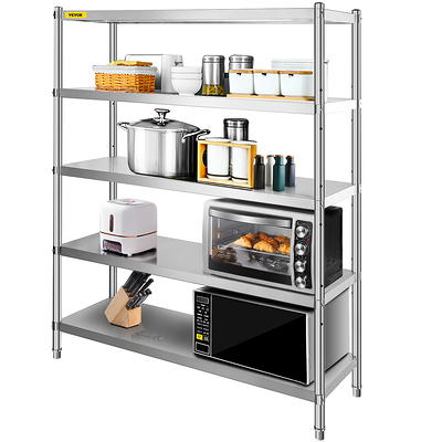 Finnhomy Heavy Duty 8 Tier Wire Shelving with Wheels, Storage Rack Thicken  Steel Tube, Pantry Shelves, Adjustable Shelving Unit