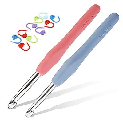 Knitting Tool Set 9Pcs Manual Knitting Crochet Hook Large Crochet Hooks  Smooth and Comfortable Extra Long