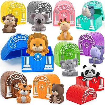  Learning Toys for Toddlers 2-4 Years 70 PCS Animal Montessori  Toys Counting Matching Sorting Stacking Toys Fine Motor Games Educational  Sensory Toys for Kids Party Favors Birthday Gifts for Girls Boys 