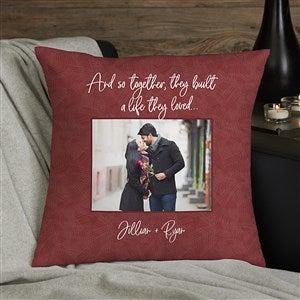  Shop&Three Custom Design Photos or Text Outdoor/Indoor Throw  Pillowcase,Personalized Love Photo Wedding Keepsake Throw Pillow 18 x 18  : Home & Kitchen