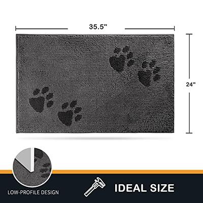 Door Mat Indoor, Dog Mats for Muddy Paws Super Absorbent, Low-Profile Entryway  Rug with Non-Slip Backing, Washable Dirty Trapper Inside Entrance Doormat  for Shoes, 20 x 32, Dark Gray - Yahoo Shopping