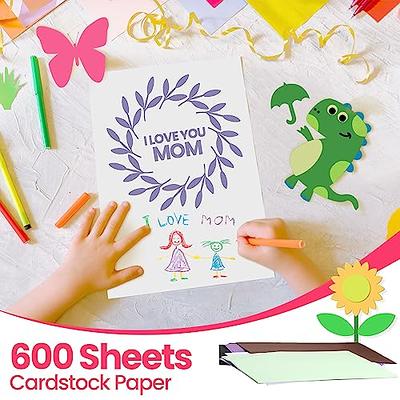 600 Sheets - Premium White CARDSTOCK PAPER - 8.5 x 11 Sheets