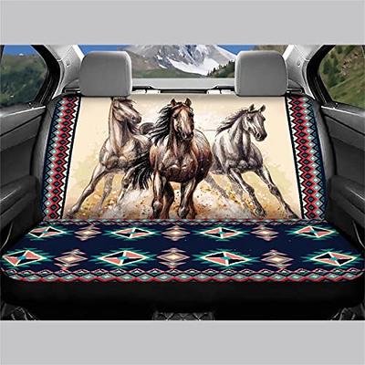 WELLFLYHOM Western Horse Car Accessories Bench Seat Cover for Truck for  Women Men Aztec Geometric Rear Seats Protectors Saddle Blanket Seat Covers  Universal Fit SUV Sedan Auto Decor - Yahoo Shopping