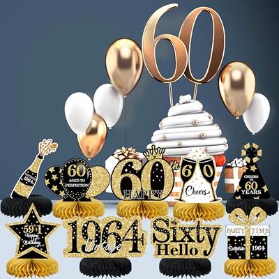 9Pcs 60th Birthday Decoration for Men Women 60th Birthday